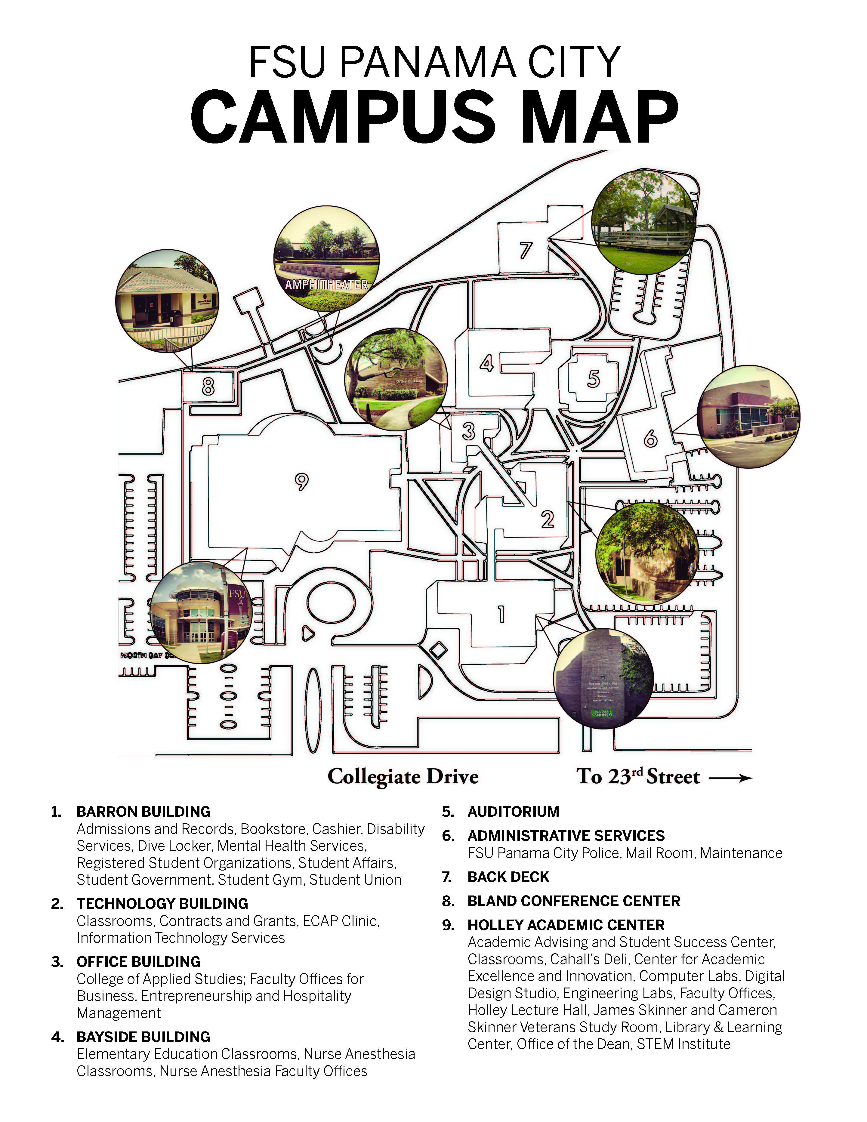 Fsu panama city campus map fsu panama city